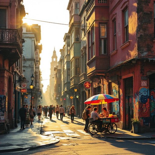 Free Sunset City Life Image - Sunset, City, Street | Download at StockCake