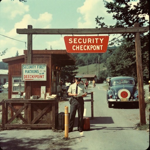 Free Vintage Security Checkpoint Image - Vintage, Checkpoint, 1950s ...