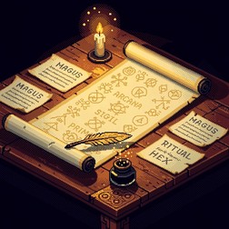 Free Mystical Pixel Scroll Image - Pixel, Retro, Scroll | Download at ...