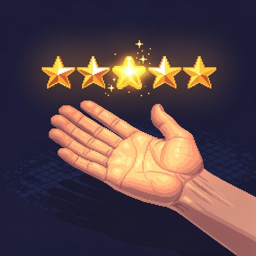 Free Five Stars Glowing Image - Rating, Stars, Pixel | Download at ...