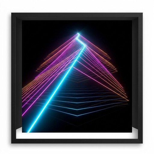 Download Neon Laser Peaks Image - Neon, Laser, Abstract | StockCake