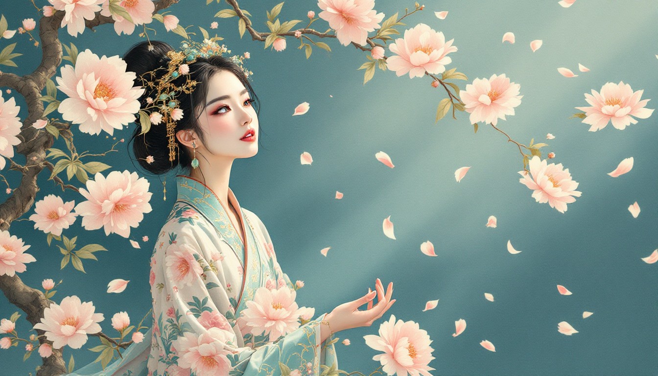 Spring Picute Portrait Free Elegant Spring Portrait Image - Woman, Portrait, Illustration ...