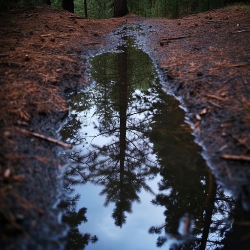 Free Reflective Puddle Vista Image | Download at StockCake
