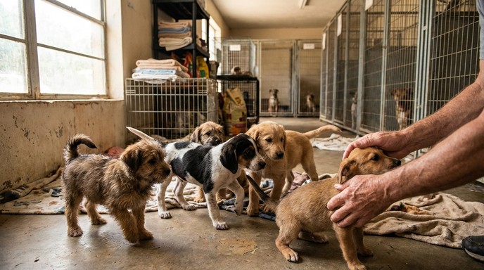 Free Happy Animal Adoption Image - Woman, Kittens, Puppies | Download ...