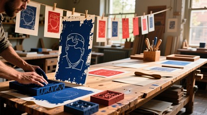 Free Handmade Printmaking Process Image - Printmaking, Studio, Handmade ...