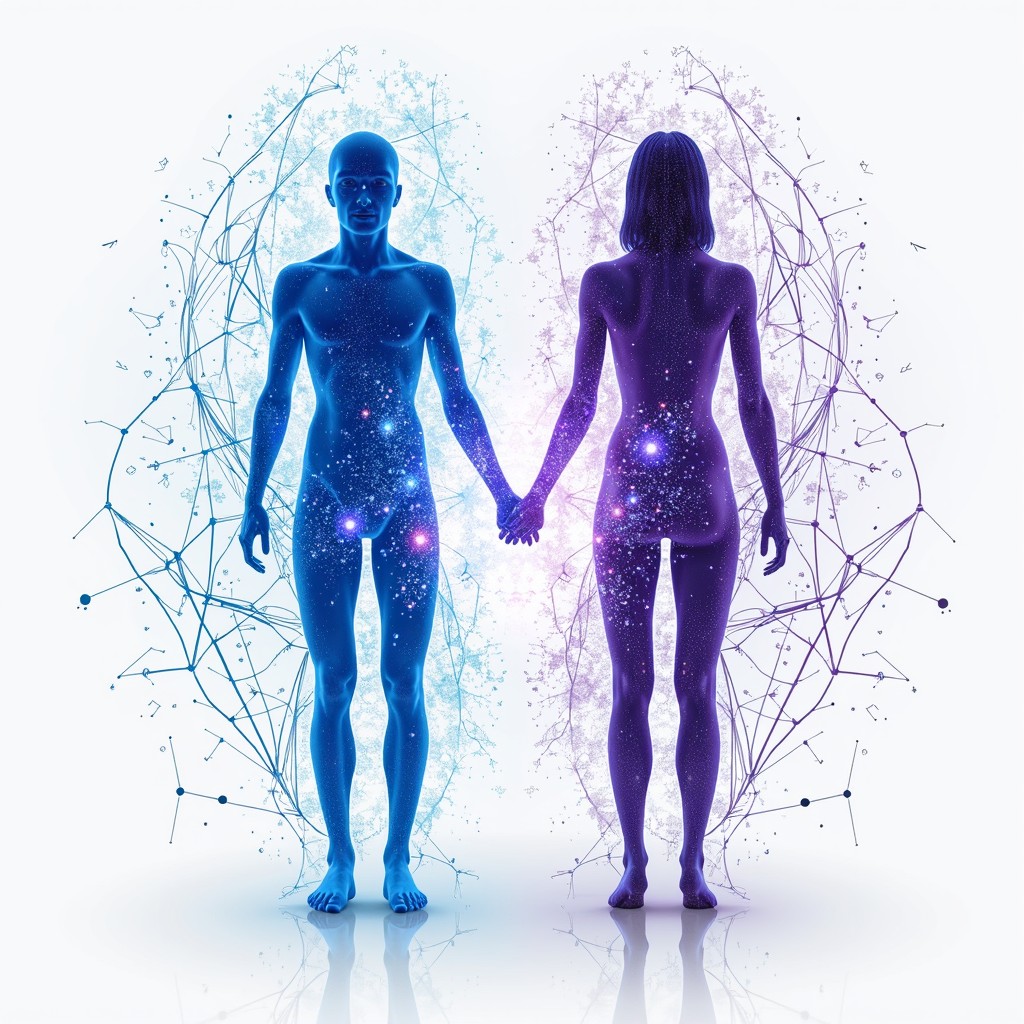 Human Connection Font Free Digital Human Connection Image - Silhouettes, Digital, Harmony ...