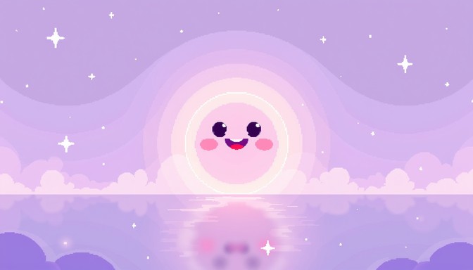 Free Glowing Pixel Smile Image - Kawaii, Pixelart, Smile | Download at ...