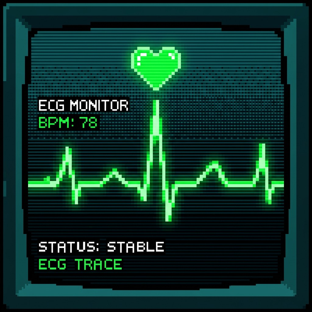 Free Pixel Heart Monitor Image - Pixel, Retro, 8-bit | Download at ...