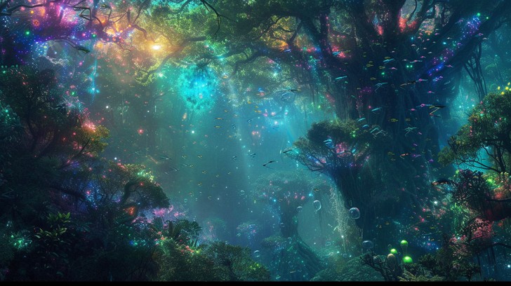 Free Enchanted Forest Scene Image - Enchanted, Forest, Magical ...