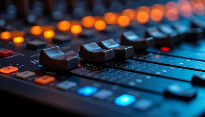 Free Illuminated Audio Console Image - Audio, Console, Mixing ...