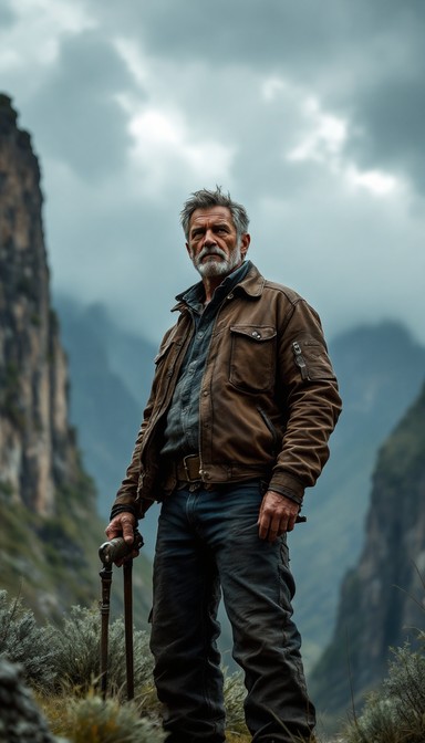Free Mountain Man Standing Image - Mountains, Wilderness, Adventure ...