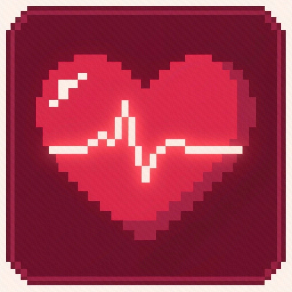 Free Pulsing Pixel Love Image - Heart, Pixel, 8bit | Download at StockCake