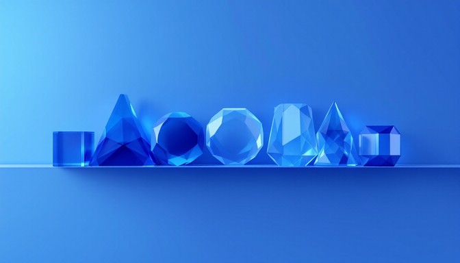 Free Blue Crystal Geometry Image - Blue, Crystal, Geometric | Download ...