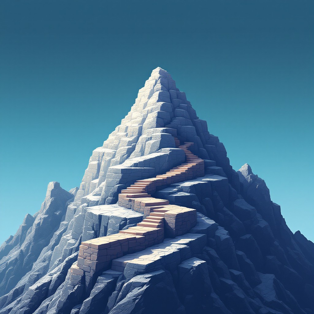 Free Pixel Peak Ascent Image - Mountain, Pyramid, Peak | Download at ...
