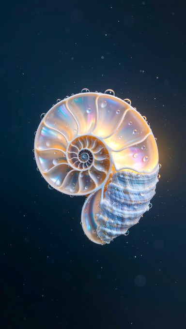 Free Luminous Nautilus Spiral Image | Download at StockCake