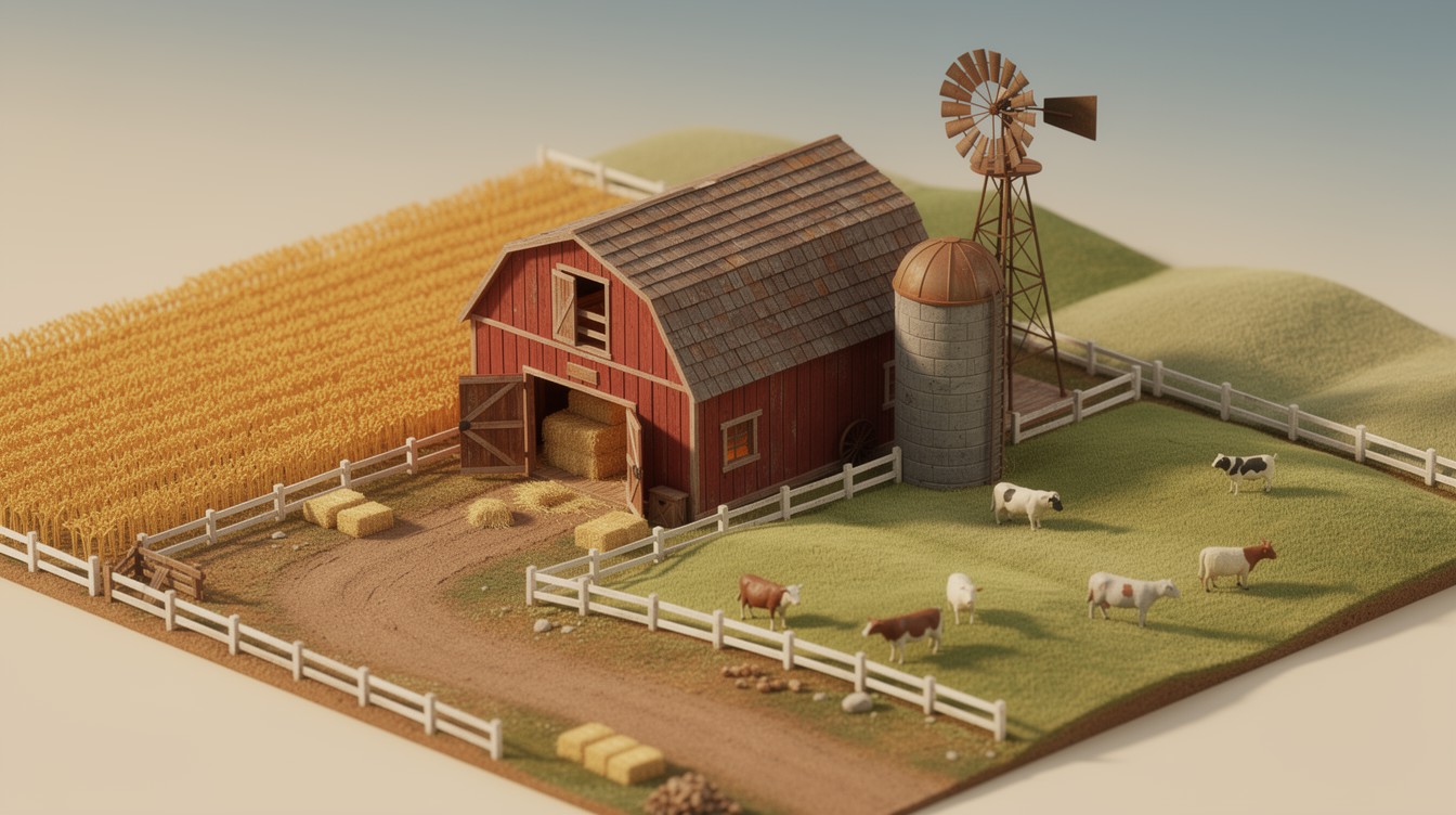 Free Rustic Farm Diorama Image - Farm, Barn, Diorama | Download at ...