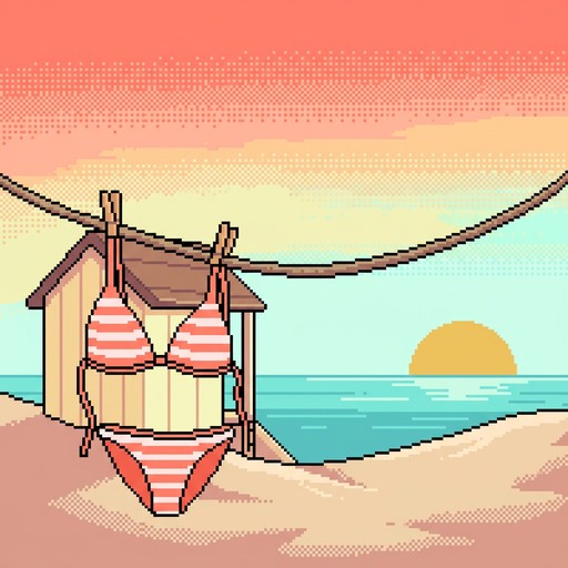 Download Sunset Pixel Getaway Digital Art for Free | StockCake