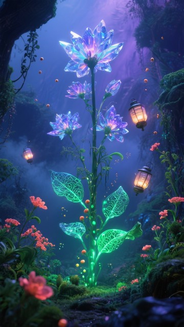Free Magical Flower Forest Image | Download at StockCake