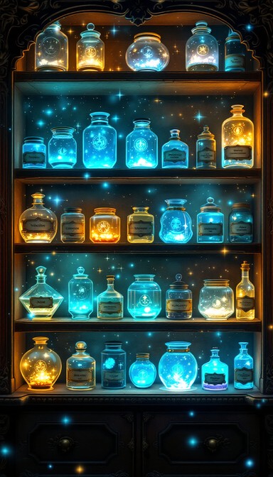 Free Mystical Glowing Potions Image | Download at StockCake