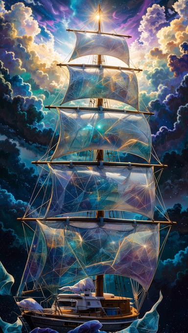 Free Cosmic Sailing Ship Image - Ship, Space, Fantasy | Download at ...