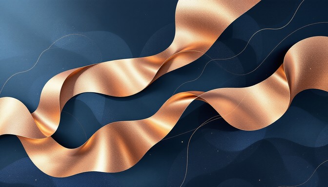 Free Copper Waves Dancing Image - Abstract, Copper, Indigo | Download ...