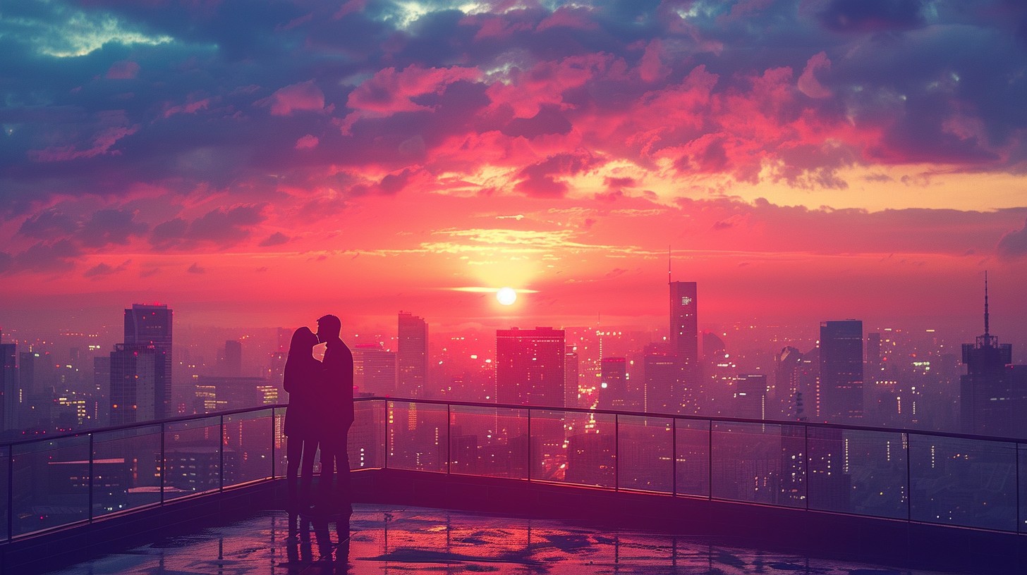 Free Sunset Skyline Romance Image - Sunset, Cityscape, Romance ...