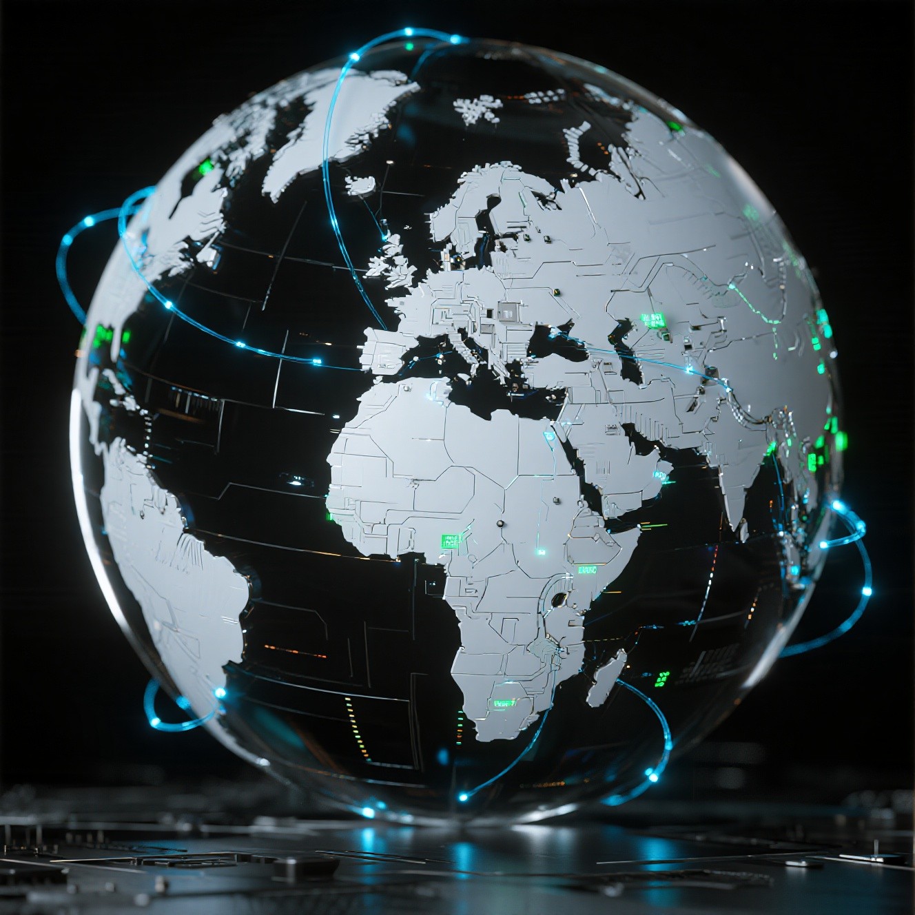 Free Global Tech Sphere Image - Globe, Technology, Digital | Download ...