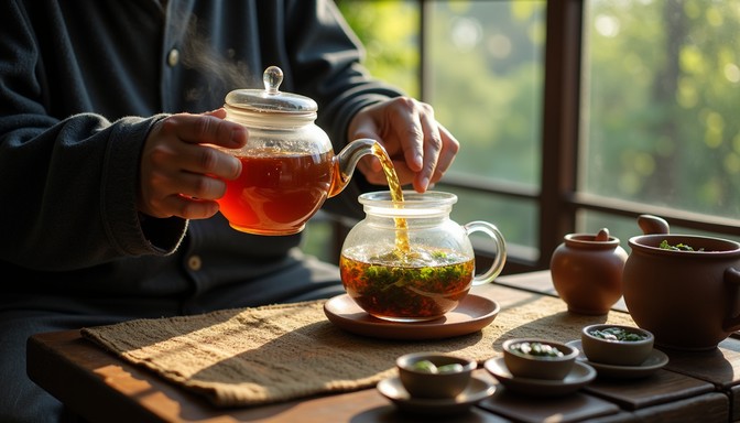 Making Tea Scenes Free Steeping tea ritual Image - Tea, Steeping, Teapot | Download at ...