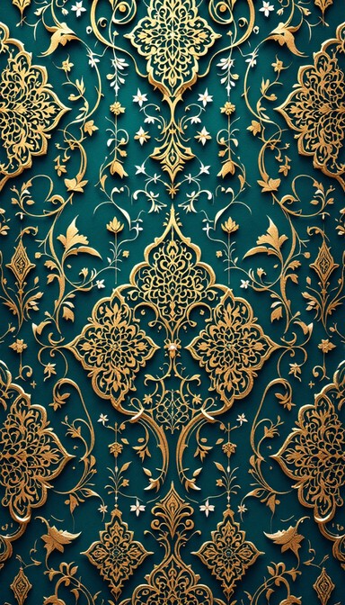 Free Turquoise Arabian Pattern Image - Arabesque, Geometric, Turquoise ...