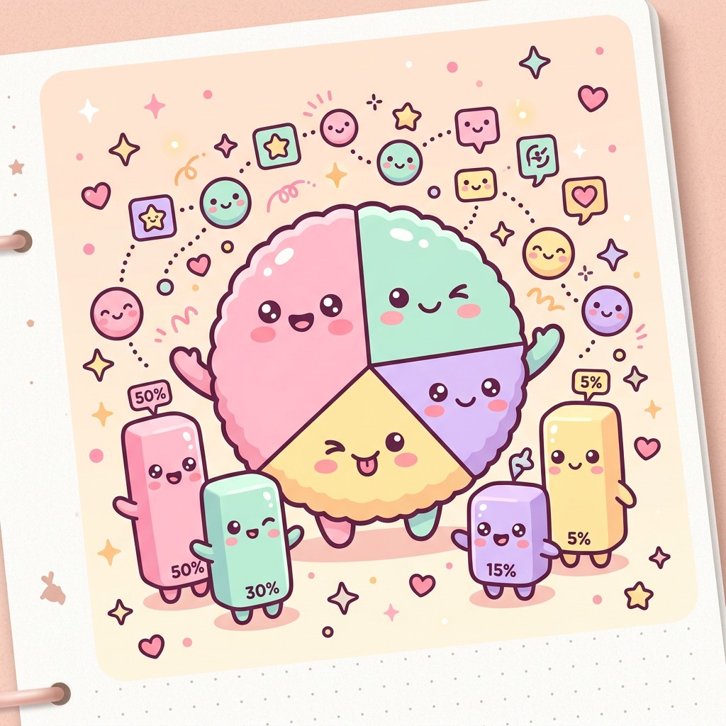 Free Sweet Data Visualization Image - Kawaii, Illustration, Pastel ...