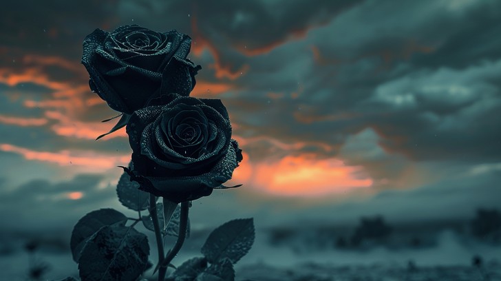 Free Mysterious Midnight Roses Image - Roses, Night, Stormy | Download ...