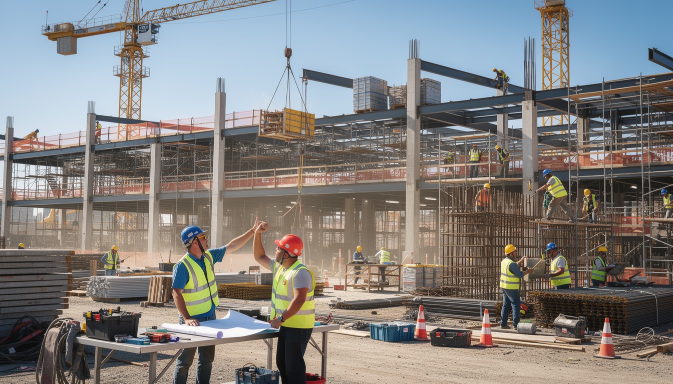 Free Building Progress Together Image - Construction, Workers, Building ...