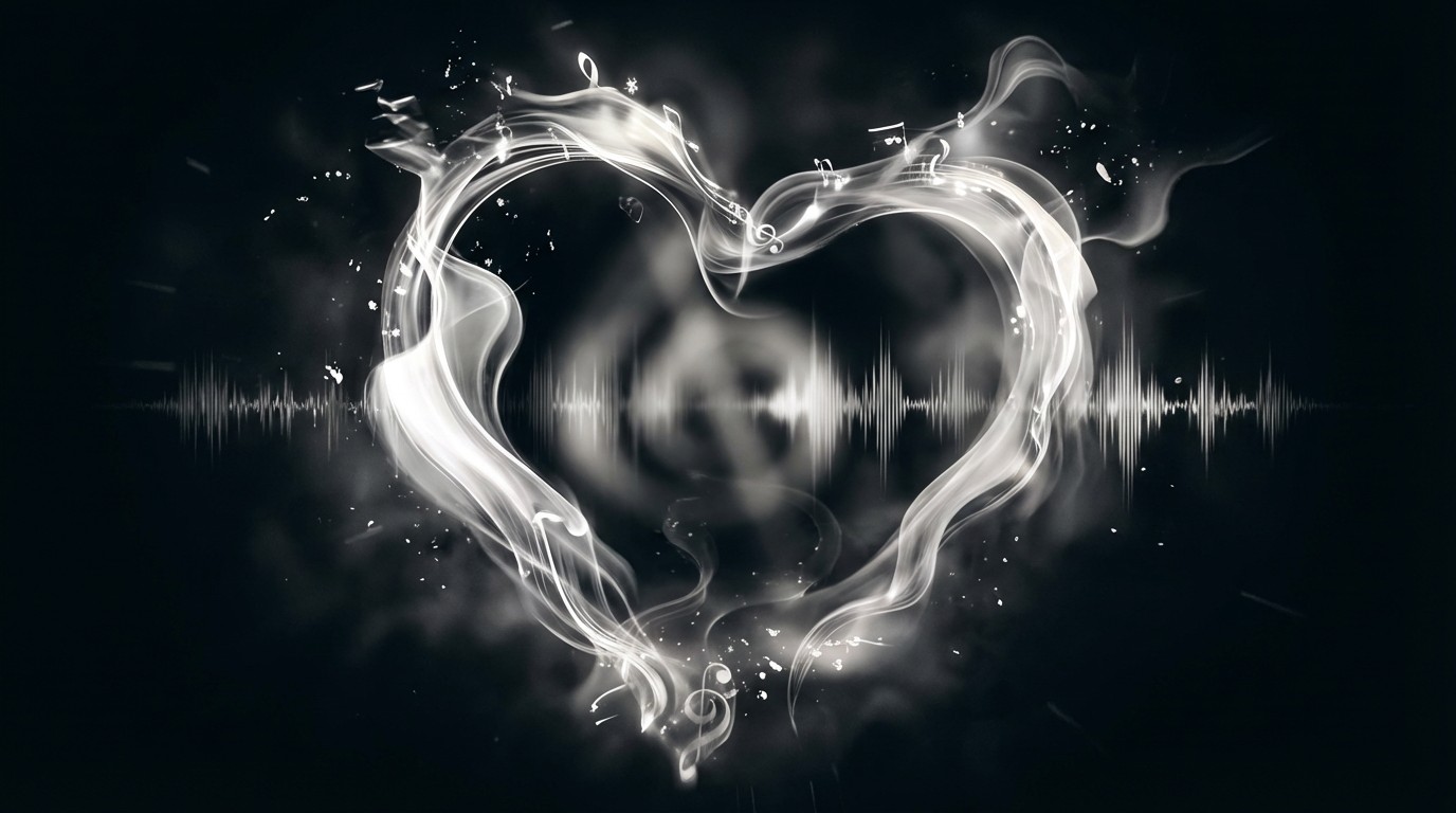 Download Sound Of Love Image - Heart, Music, Abstract | StockCake