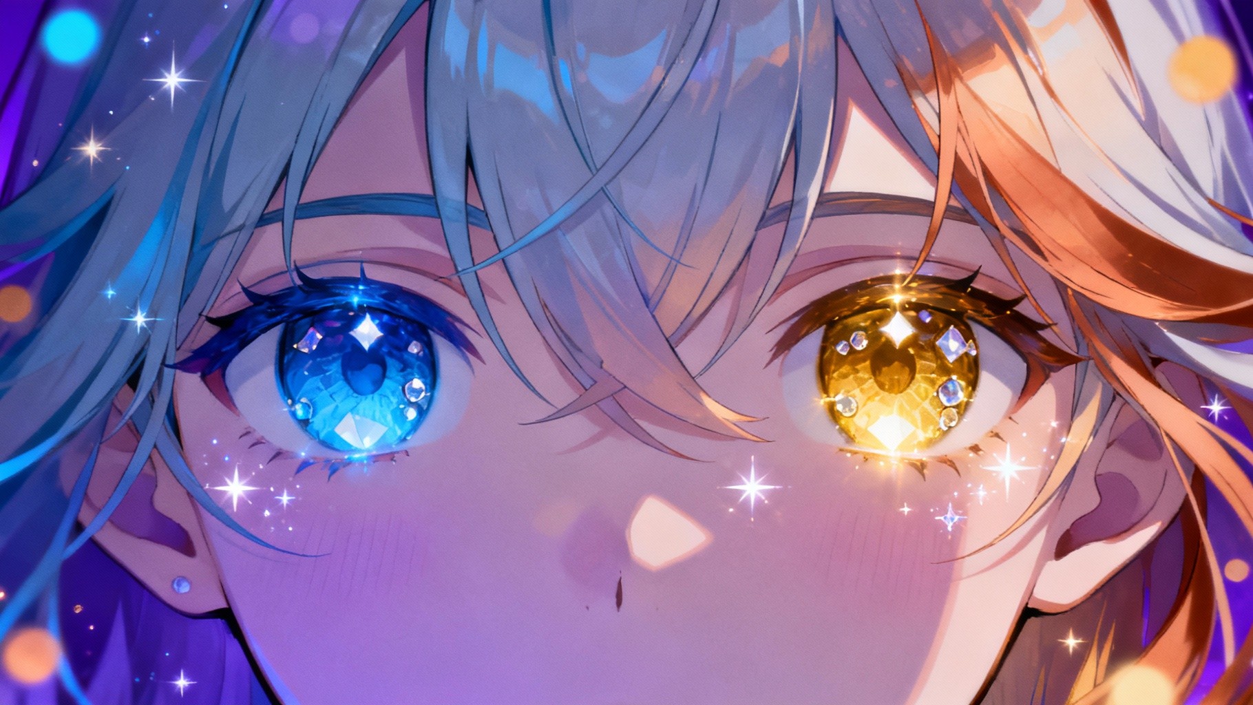 Dual Eye Color Free Mystical Heterochromia Portrait Image - Anime, Manga, Illustration ...