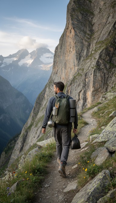 Free Mountain Trail Adventure Image - Hiking, Mountain, Cliff ...
