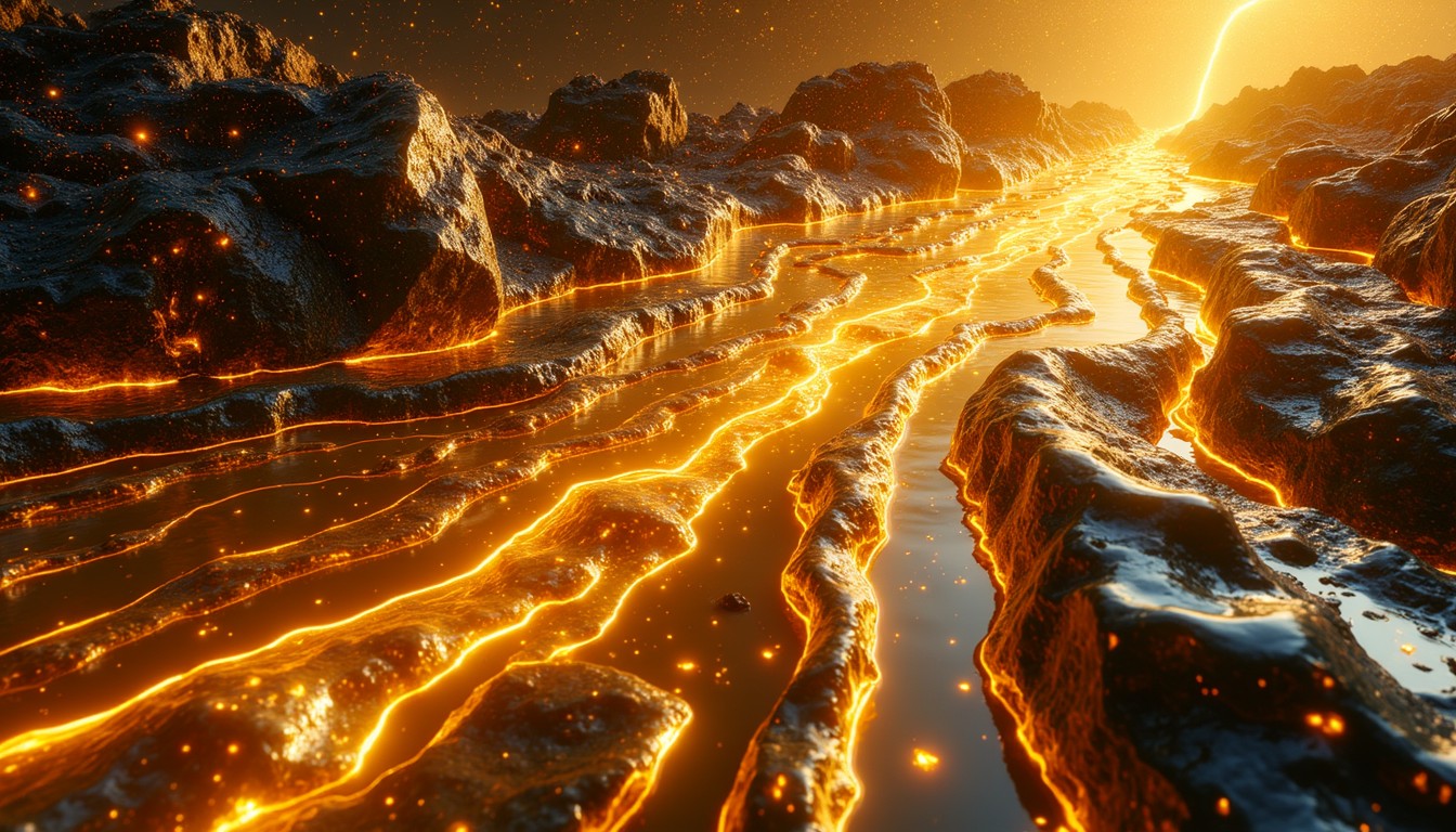 Free Molten Gold Rivers Image - Gold, Molten, Flowing | Download at ...