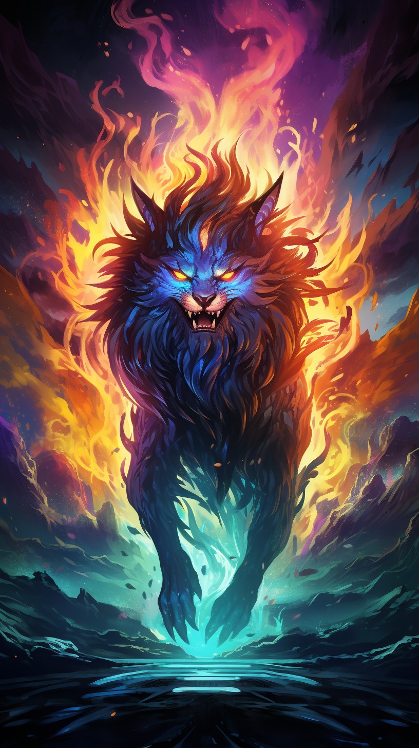 Free Fiery Beast Art Image - Mythical, Creature, Flames | Download at ...