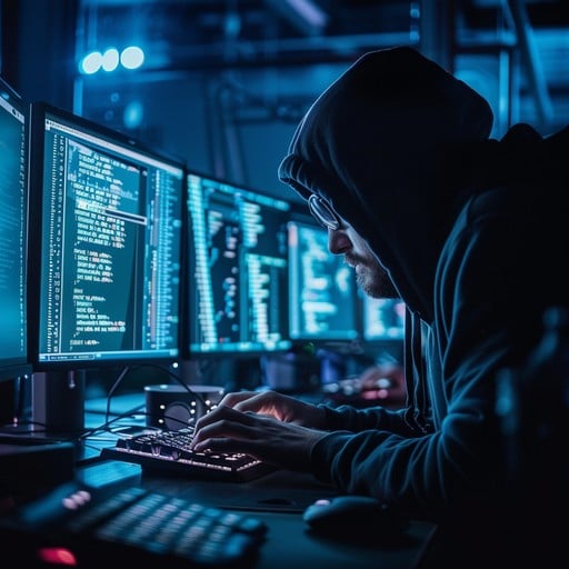 Free Hacker at Work Image - Hacker, Technology, Computers | Download at StockCake