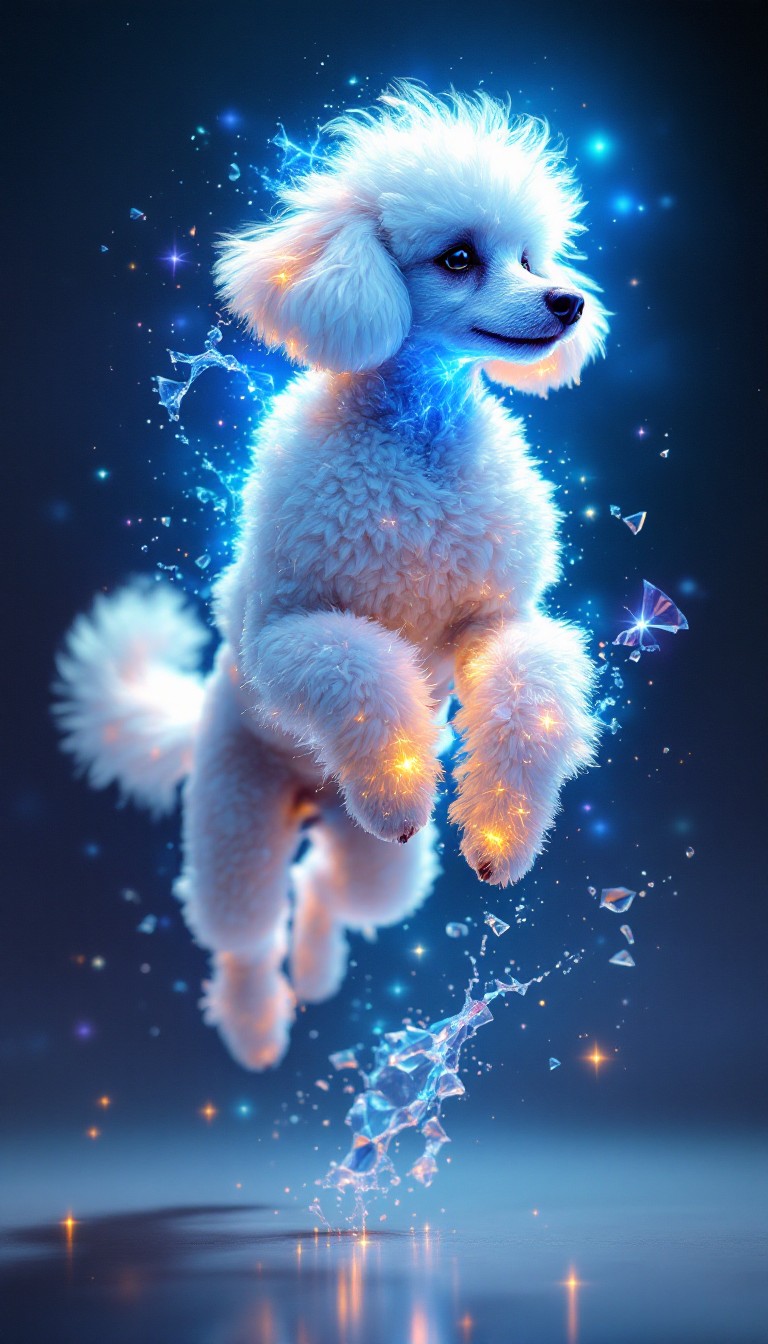 Free Magical Leaping Poodle Image - Poodle, Magical, Ethereal ...