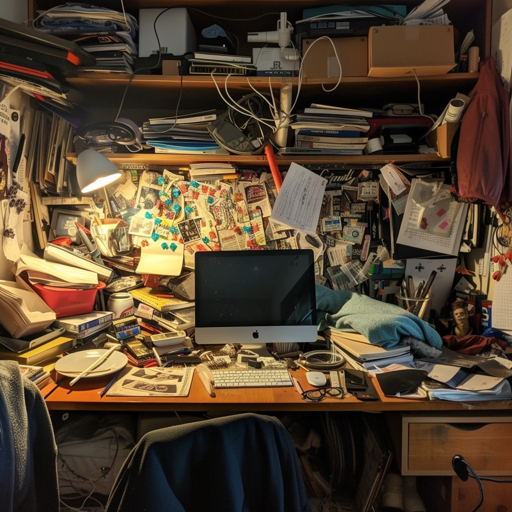 Free Cluttered Workspace Chaos Image - Clutter, Workspace, Disorder ...