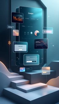 Free Floating Digital Interface Image - Interface, Geometric, Floating ...