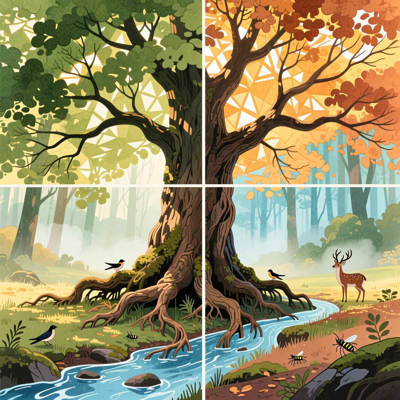 Free Four Seasons Tree Photo - Tree, Seasons, Forest | Download at ...