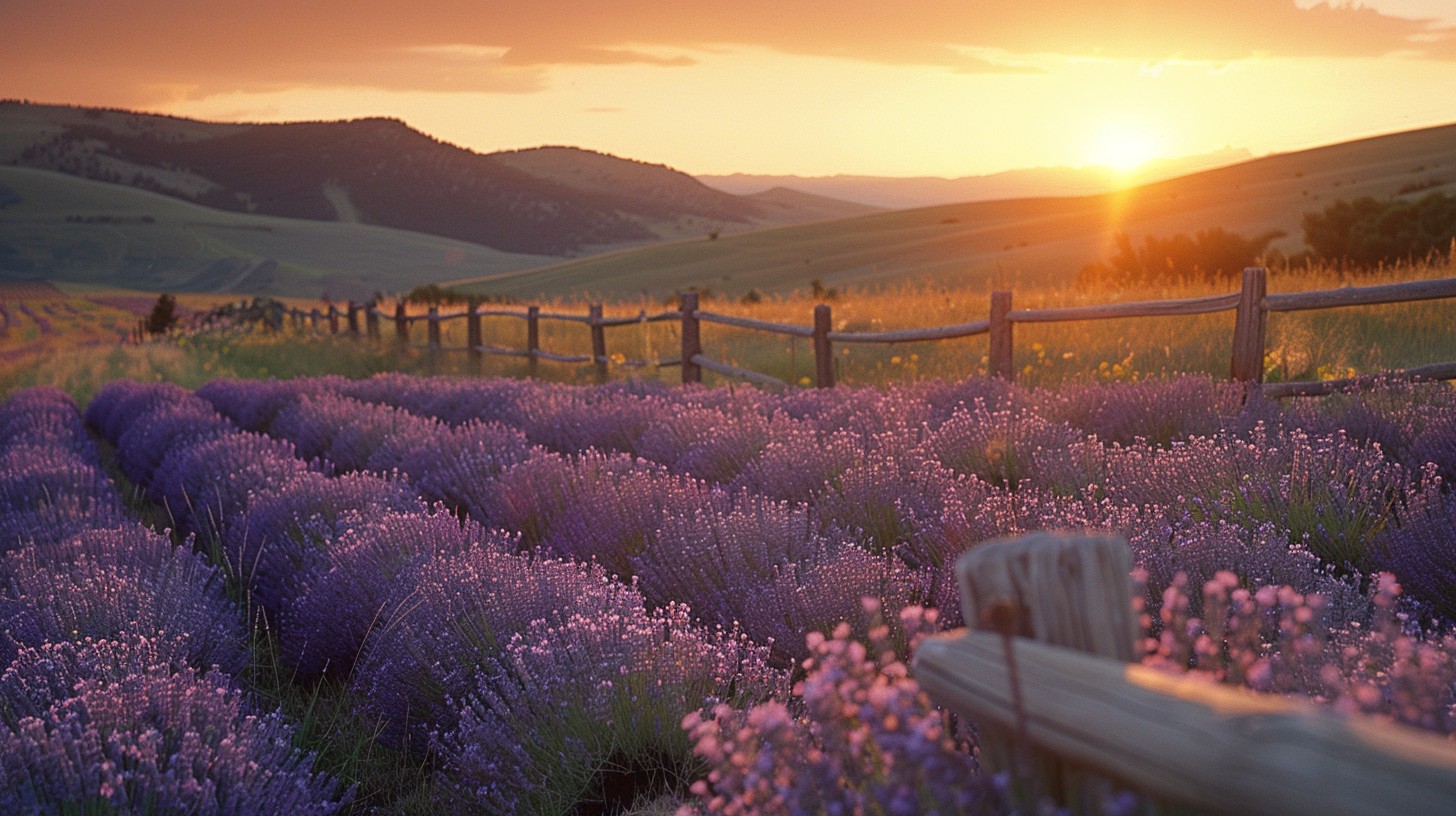 Free Lavender Sunset Views Image - Sunset, Lavender, Fields | Download ...