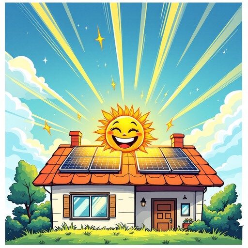Cartoon Solar Rays Download Solar Power Sunshine Image - Solar, Panels, Sun | StockCake