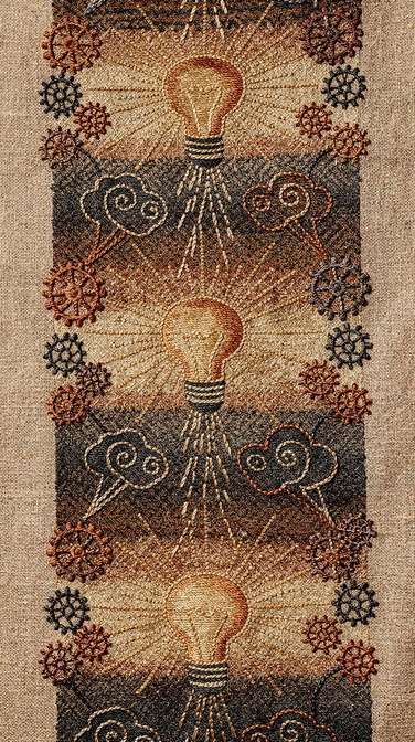 Free Illuminated Textile Art Image - Textile, Pattern, Lightbulb ...