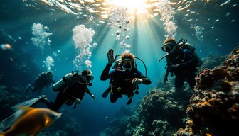 Free Divers Explore Deep Image - Scuba, Diving, Underwater | Download ...