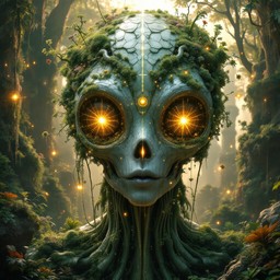 Free Biopunk Alien Portrait Image - Solarpunk, Alien, Extraterrestrial ...