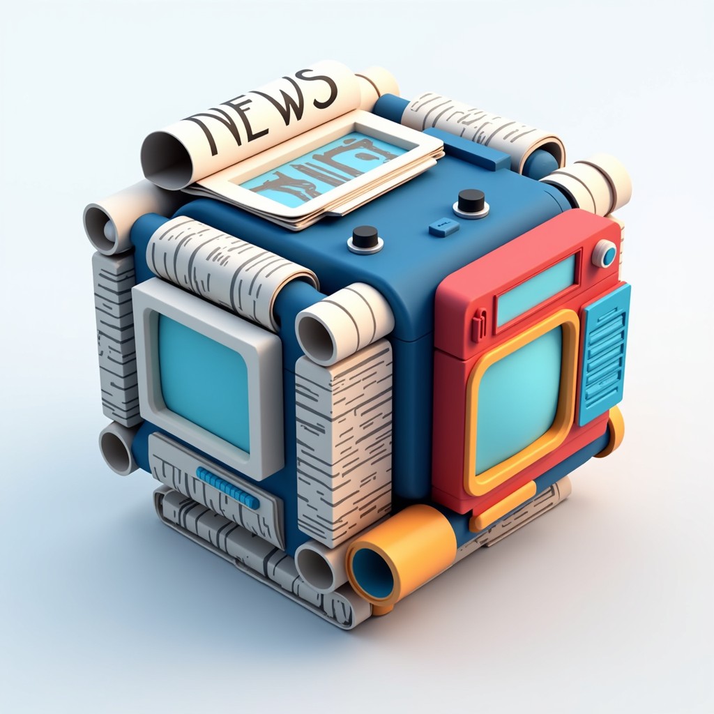 Free Multimedia News Cube Image - Media, News, Cube | Download at StockCake