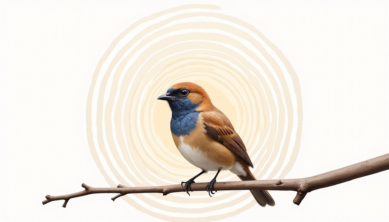 Free Watchful Bird Listening Image - Songbird, Watercolor, Branch ...