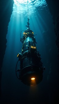 Free Submersible Explores Deep Image - Submersible, Underwater, Ocean ...